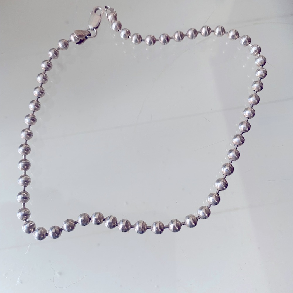 90’s sterling silver choker necklace.